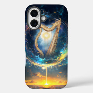 Coques iPhone 16 Harpe céleste des cieux liés à la lune.