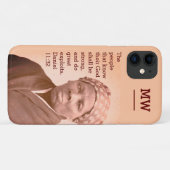 Coques Case-Mate iPhone HARRIET TUBMAN Bible Verse MONOGRAS Peach (Dos (Horizontal))