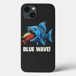 Case-Mate iPhone Case Harris Walz Élection Blue Waves Démocrate Fish
