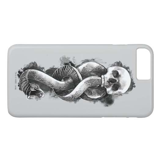 Coques Case-Mate iPhone Harry Potter | Aquarelle de marque foncée (Dos (Horizontal))