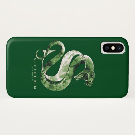 Coques Case-Mate iPhone Harry Potter | Aquarelle SLYTHERIN™ (Dos (Horizontal))
