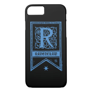 Coque iPhone 8/7 Harry Potter  Bannière du monogramme de Ravenclaw