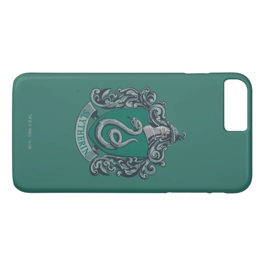 Coques Case-Mate iPhone Harry Potter | Blason de Serpentard Vert (Dos (Horizontal))