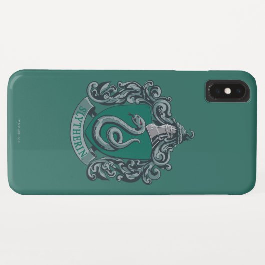 Coques Case-Mate iPhone Harry Potter | Blason de Serpentard Vert (Dos (Horizontal))