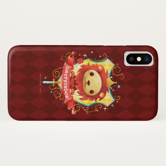 Coques Case-Mate iPhone Harry Potter | Crête de charme GRYFFINDOR™ (Dos (Horizontal))