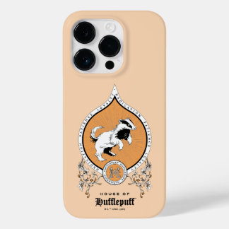 Coque Pour iPhone 14 Pro HARRY POTTER™ | Dessin délicat Blason HUFFLEPUFF™