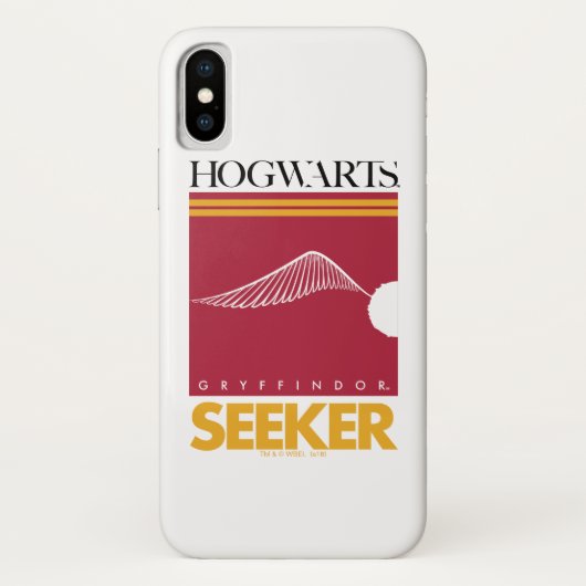 Coques Case-Mate iPhone Harry Potter | GRYFFINDOR™ House Quidditch Seeker (Dos)