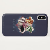 Coques Case-Mate iPhone Harry Potter | HOGWARTS™ Crest Aquarelle (Dos (Horizontal))