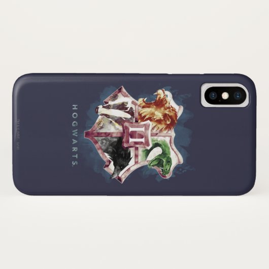 Coques Case-Mate iPhone Harry Potter | HOGWARTS™ Crest Aquarelle (Dos (Horizontal))