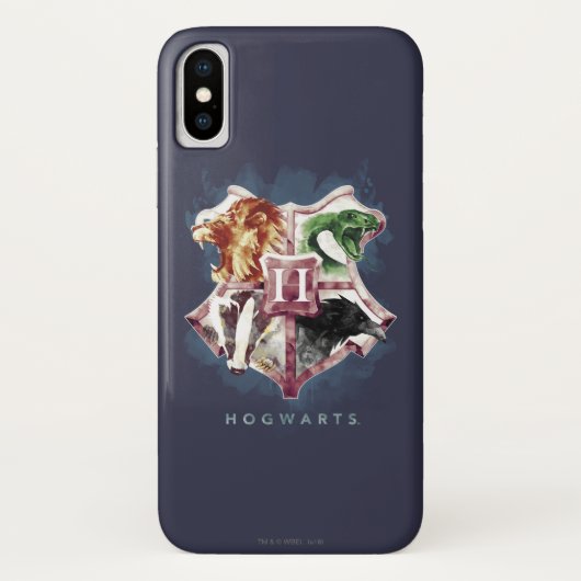 Coques Case-Mate iPhone Harry Potter | HOGWARTS™ Crest Aquarelle (Dos)