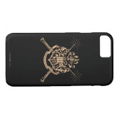 Coques Case-Mate iPhone Harry Potter | Hogwarts Crossed Wands Crest (Dos (Horizontal))