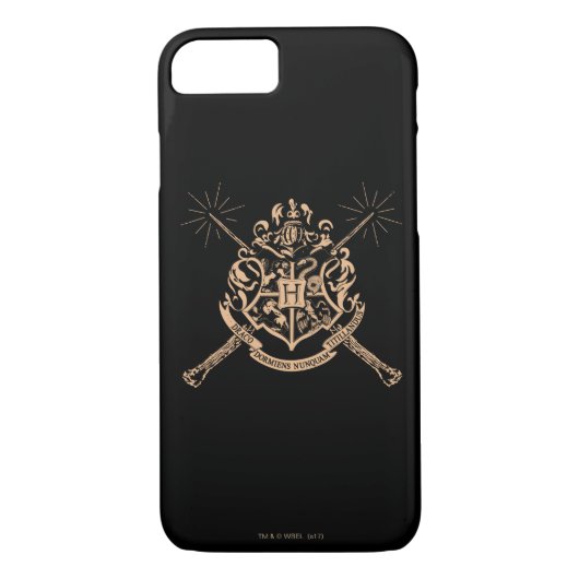 Coques Case-Mate iPhone Harry Potter | Hogwarts Crossed Wands Crest (Dos)