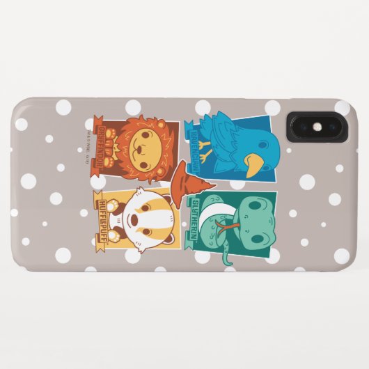 COQUES Case-Mate iPhone HARRY POTTER™| MAISONS DE CARTOON HOGWARTS™ (Dos (Horizontal))