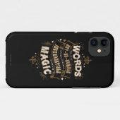Coques Case-Mate iPhone Harry Potter Spell| Les mots sont nos plus inexhau (Dos (Horizontal))