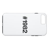 Coques Case-Mate iPhone Hashtag 1982 43 Anniversaire (Dos (Horizontal))