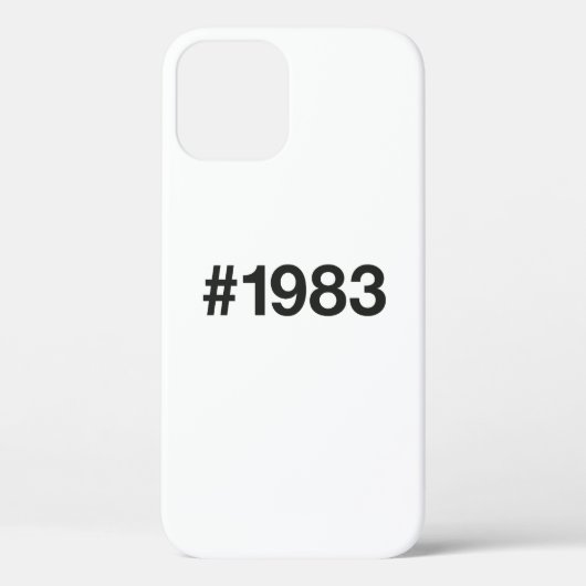 Coques Case-Mate iPhone Hashtag 1983 42 Anniversaire (Verso)