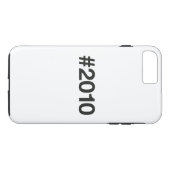 Coques Case-Mate iPhone Hashtag 2010 15 Anniversaire (Dos (Horizontal))
