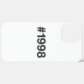 Coques Case-Mate iPhone Hashtag 27 Anniversaire 1998 (Verso / Droite)