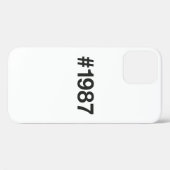 Coques Case-Mate iPhone Hashtag 38 Anniversaire 1987 (Verso (horizontal))