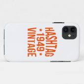 Coques Case-Mate iPhone Hashtag Vintage 1949 (Dos (Horizontal))