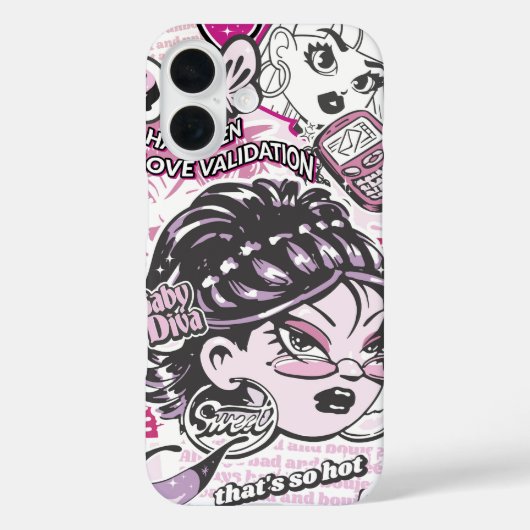 COQUES Case-Mate iPhone HATE HOMMES AMOUREUX VALIDATION Y2K (Verso)