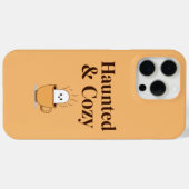 Coques Case-Mate iPhone Haunted and Cozy Ghost Coffee Halloween iPhone 15 (Verso (horizontal))