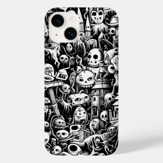 Coques Case-Mate iPhone Haunted Doodles Phone Cover (Verso)