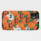 Coques Case-Mate iPhone Haunted Halloween Citrouille Patch Ghosts (Dos (Horizontal))