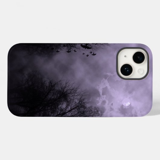 Coques Case-Mate iPhone Haunted Sky Purple Mist iPhone (Verso (horizontal))