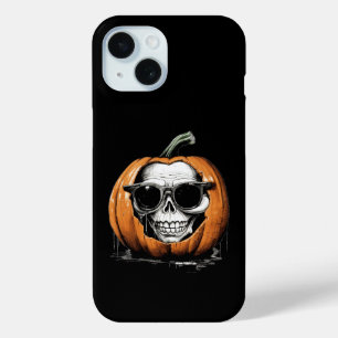 Coque Pour iPhone 15 Haunting Jack O'Lantern Grinning Crâne Halloween