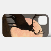 Coques Case-Mate iPhone Hausse majestueuse d'élans et de Pleine lune de (Verso (horizontal))