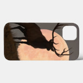 Coques Case-Mate iPhone Hausse majestueuse d'élans et de Pleine lune de (Verso (horizontal))