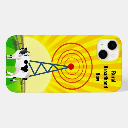 Coques Case-Mate iPhone Haut débit rural maintenant (Verso (horizontal))