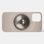 Coques Case-Mate iPhone Haut-parleur de musique et radio rétro Coque-Mate  (Verso (horizontal))