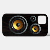 Coques Case-Mate iPhone Haut-parleur Retro Wood Grain Trio (Verso (horizontal))