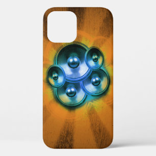 Case-Mate iPhone Case Haut-parleurs de musique et orangé sunburst Coque-
