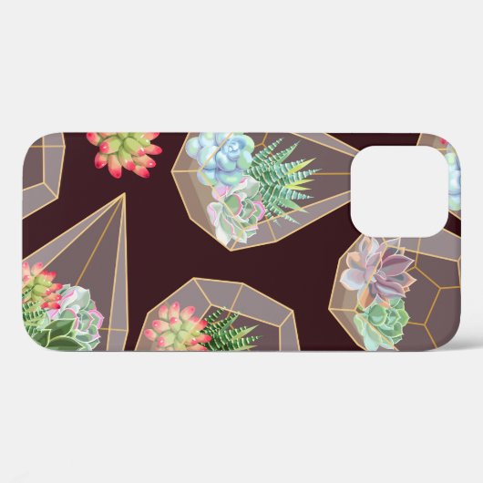 Coques Case-Mate iPhone Haute précision succulent et cactus sans couture m (Verso (horizontal))