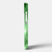 Coques Case-Mate iPhone Haute technologie Metallic Green Stripes Design (Verso / Gauche)