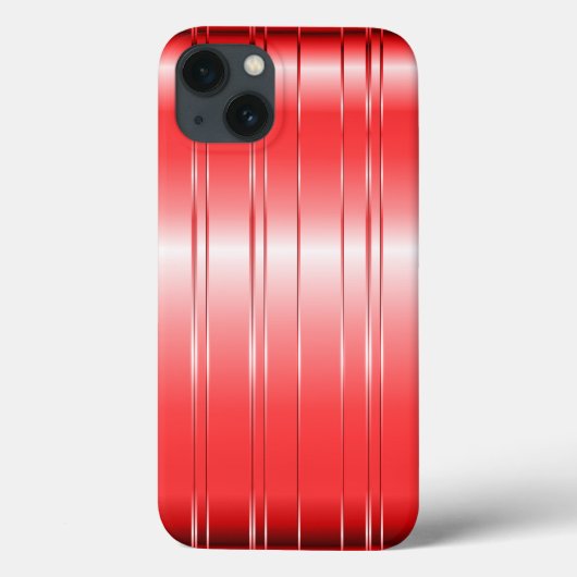 Coques Case-Mate iPhone Haute technologie Metallic Red Stripes Design (Verso)