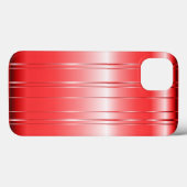 Coques Case-Mate iPhone Haute technologie Metallic Red Stripes Design (Verso (horizontal))