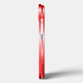 Coques Case-Mate iPhone Haute technologie Metallic Red Stripes Design (Verso / Gauche)