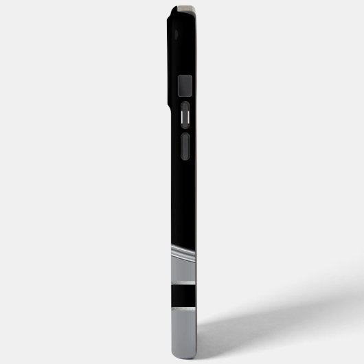 Coques Case-Mate iPhone Haute technologie Silver Metallo Design (Verso / Gauche)