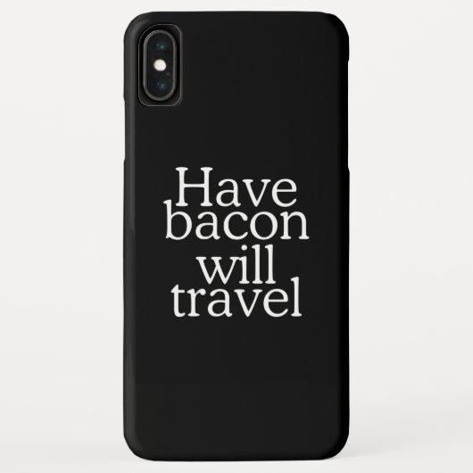 Coques Case-Mate iPhone Have Bacon Will Travel (Dos)