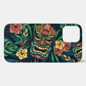 Coques Case-Mate iPhone Hawaï Tiki Masque Motif tropical (Verso (horizontal))