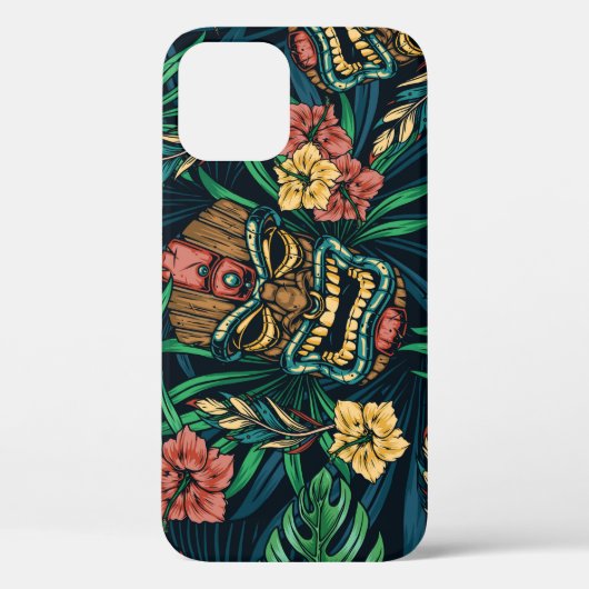 Coques Case-Mate iPhone Hawaï Tiki Masque Motif tropical (Verso)