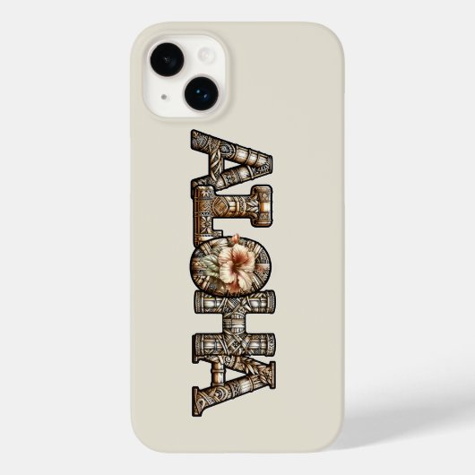 Coques Case-Mate iPhone Hawaïen Polynésien Aloha Bambou Look (Verso)