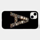 Coques Case-Mate iPhone Hawaïen Polynésien Aloha Lettre A Initiale Personn (Verso (horizontal))