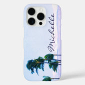 Coques Case-Mate iPhone Hawaii Coastal Palm Trees Mountains Nom du script (Verso)