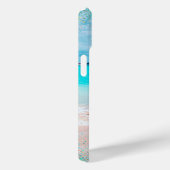 Coques Case-Mate iPhone Hawaii Sandy Beach Ocean Blue Gold Confetti Nom (Verso / Droite)