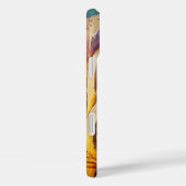 Coques Case-Mate iPhone Hawaii Tiki Retro Wood Face Photo Monogramme Nom (Verso / Droite)